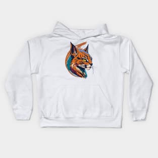 Lynx Portrait Kids Hoodie